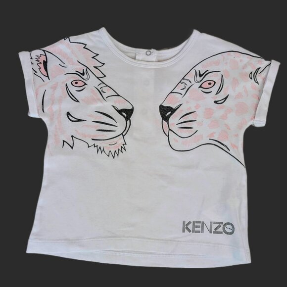 Kenzo Kids Lion & Leopard Graphic Tee – 24M / 86cm – EUC - Picture 1 of 10